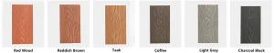 WPC Decking Flooring Colors in stock