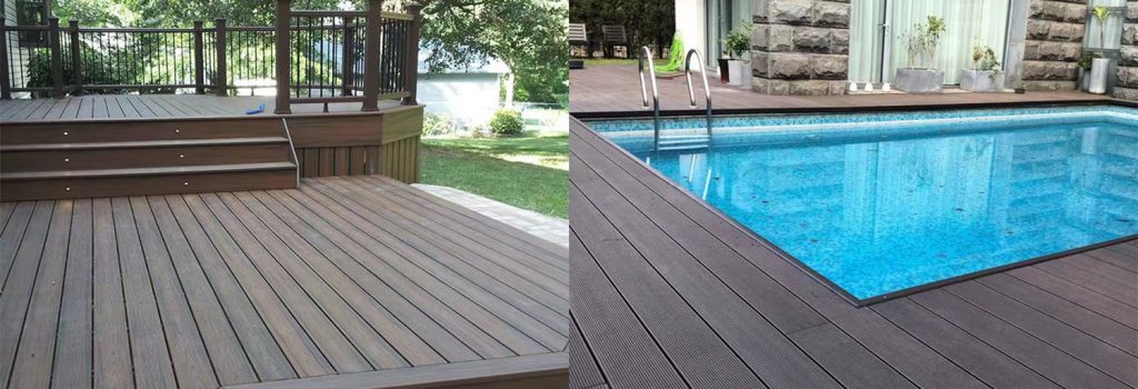 wpc decking flooring application